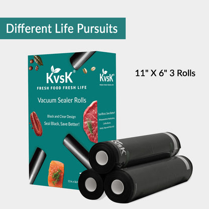 Vacuum Sealer Rolls 3Rolls 11in.x16.4ft.|28cmx5m