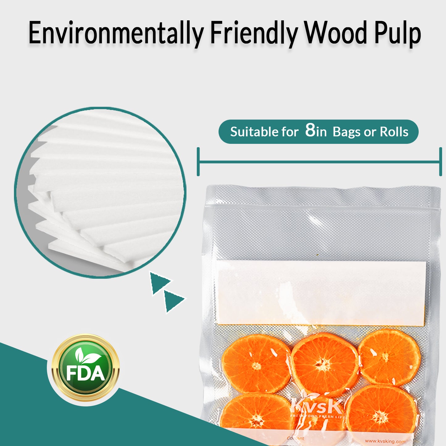Vacuum Bag Companion  Suitable for 8 in. | 20 cm Width Bags & Rolls