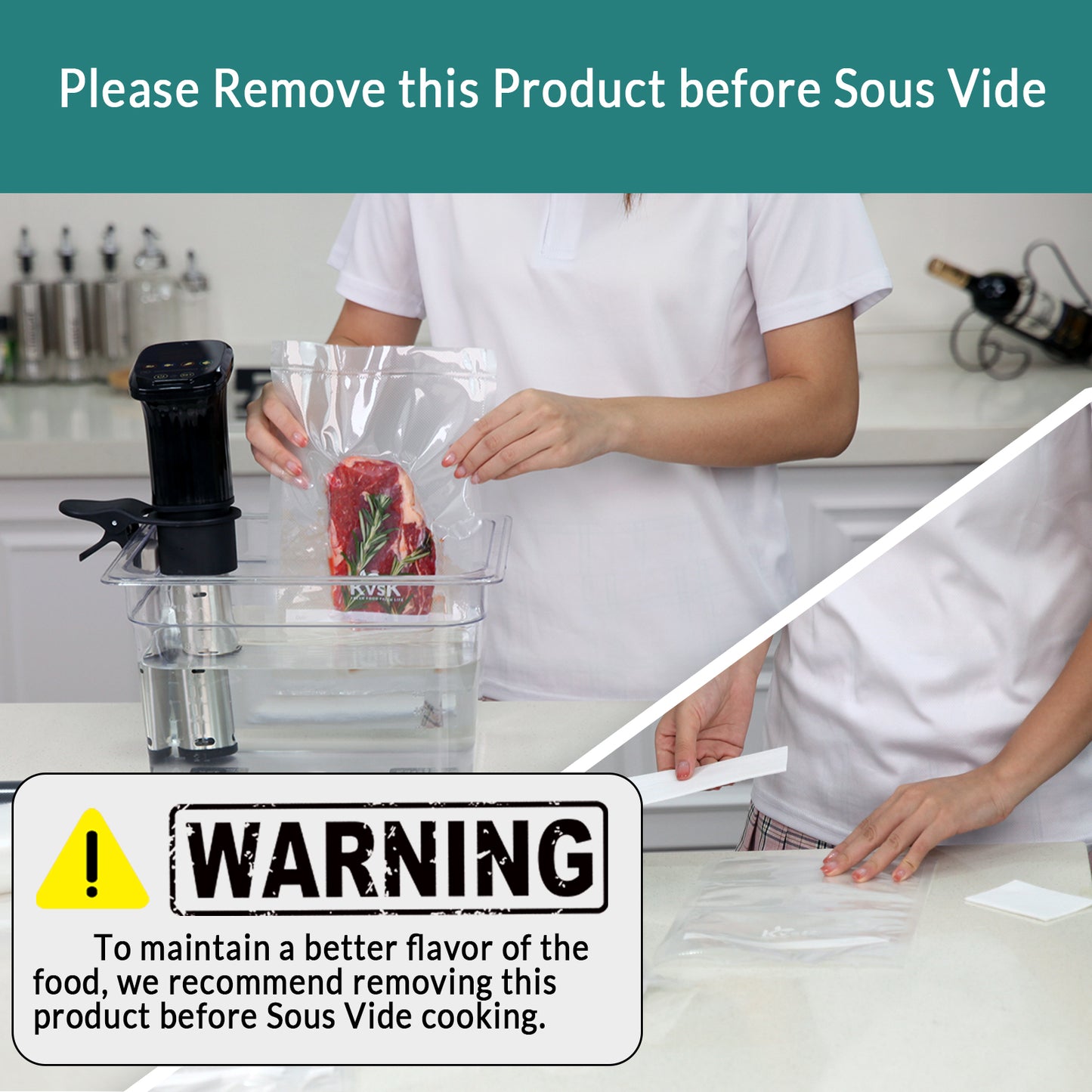 Vacuum Bag Companion  Suitable for 8 in. | 20 cm Width Bags & Rolls