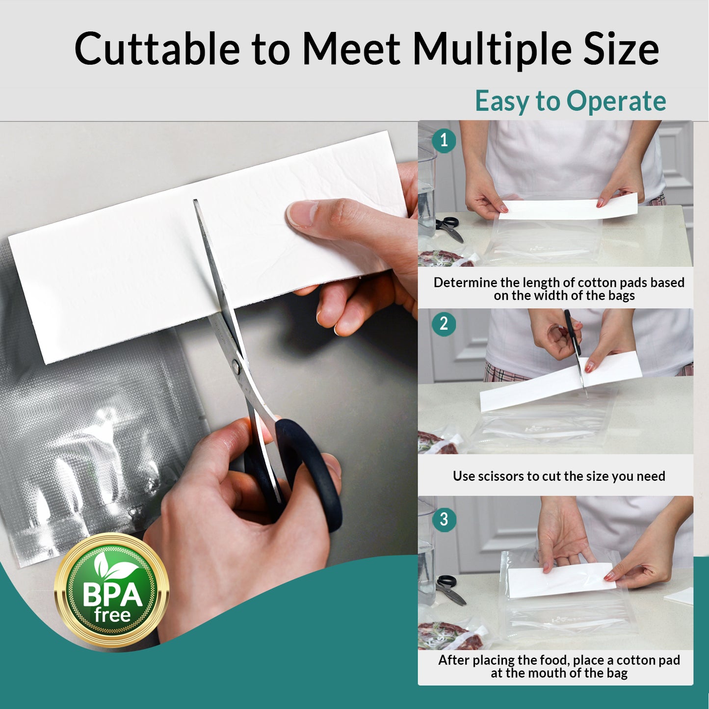 Vacuum Bag Companion  Suitable for 8 in. | 20 cm Width Bags & Rolls