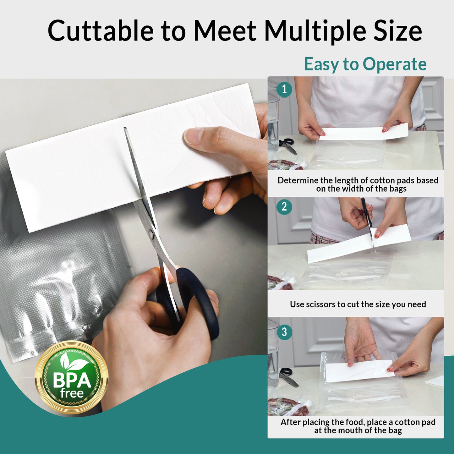 Vacuum Bag Companion Suitable for 11in.|28cm Width Bags &Rolls